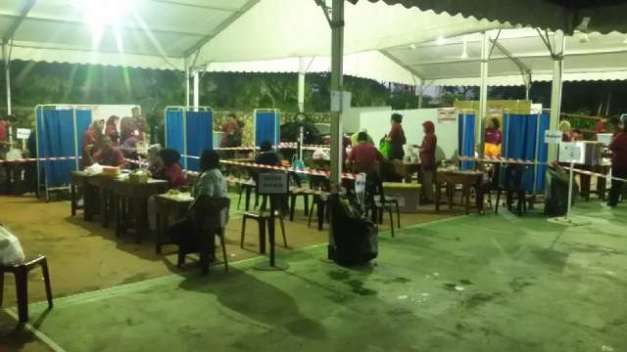 Situasi TPSLN 1 sd 10 Johor Bahru, Malaysia pk. 22.00 WS pencoblosan Pilpres lancar dan aman