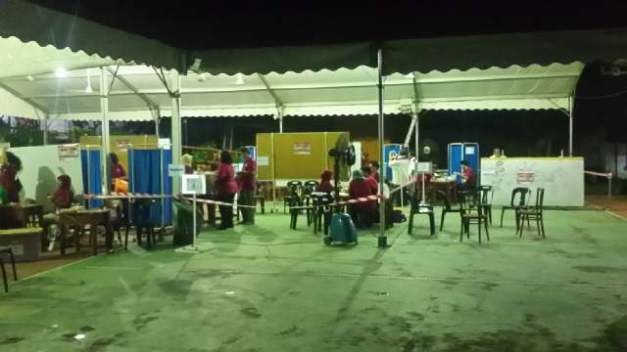 Situasi TPSLN Johor Bahru, Malaysia pk. 22.00 WS